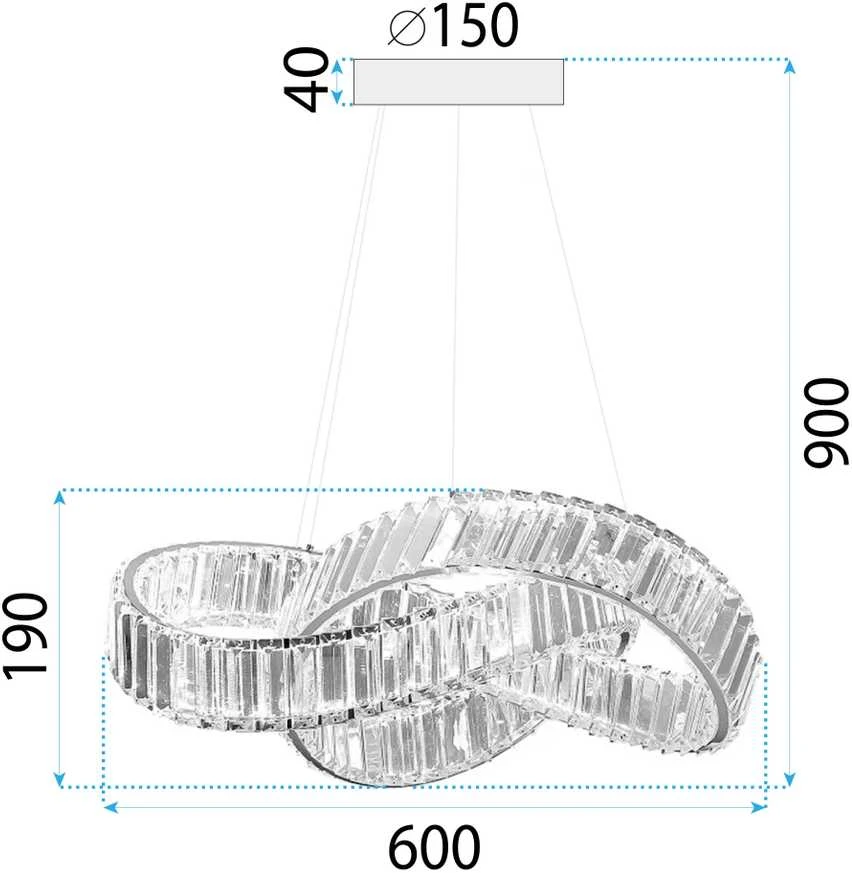 Lubinis šviestuvas Toolight Šviestuvas lubinis LED APP1538-CP GOLD