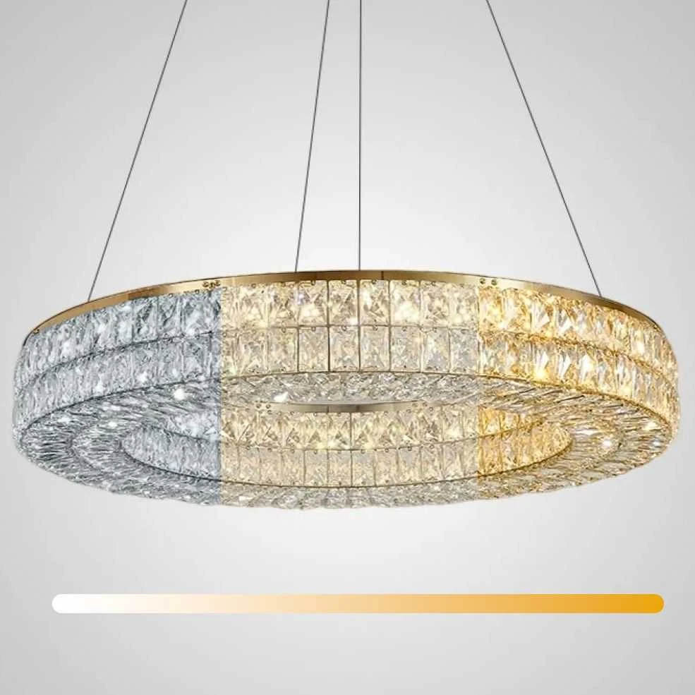Lubinis šviestuvas Toolight Šviestuvas lubinis LED APP1568-CP Gold 60cm
