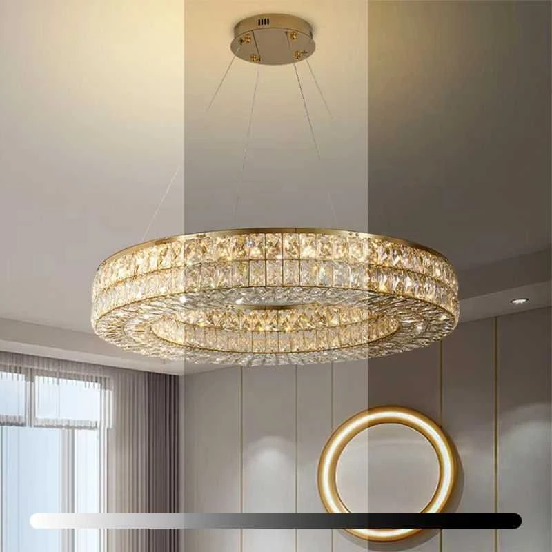 Lubinis šviestuvas Toolight Šviestuvas lubinis LED APP1568-CP Gold 60cm