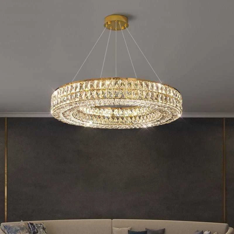 Lubinis šviestuvas Toolight Šviestuvas lubinis LED APP1568-CP Gold 60cm