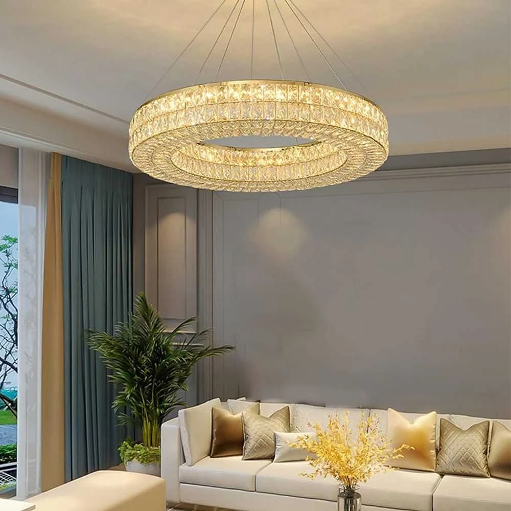 Lubinis šviestuvas Toolight Šviestuvas lubinis LED APP1569-CP Gold 80cm