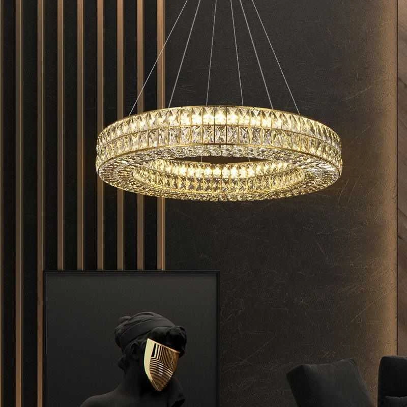 Lubinis šviestuvas Toolight Šviestuvas lubinis LED APP1569-CP Gold 80cm