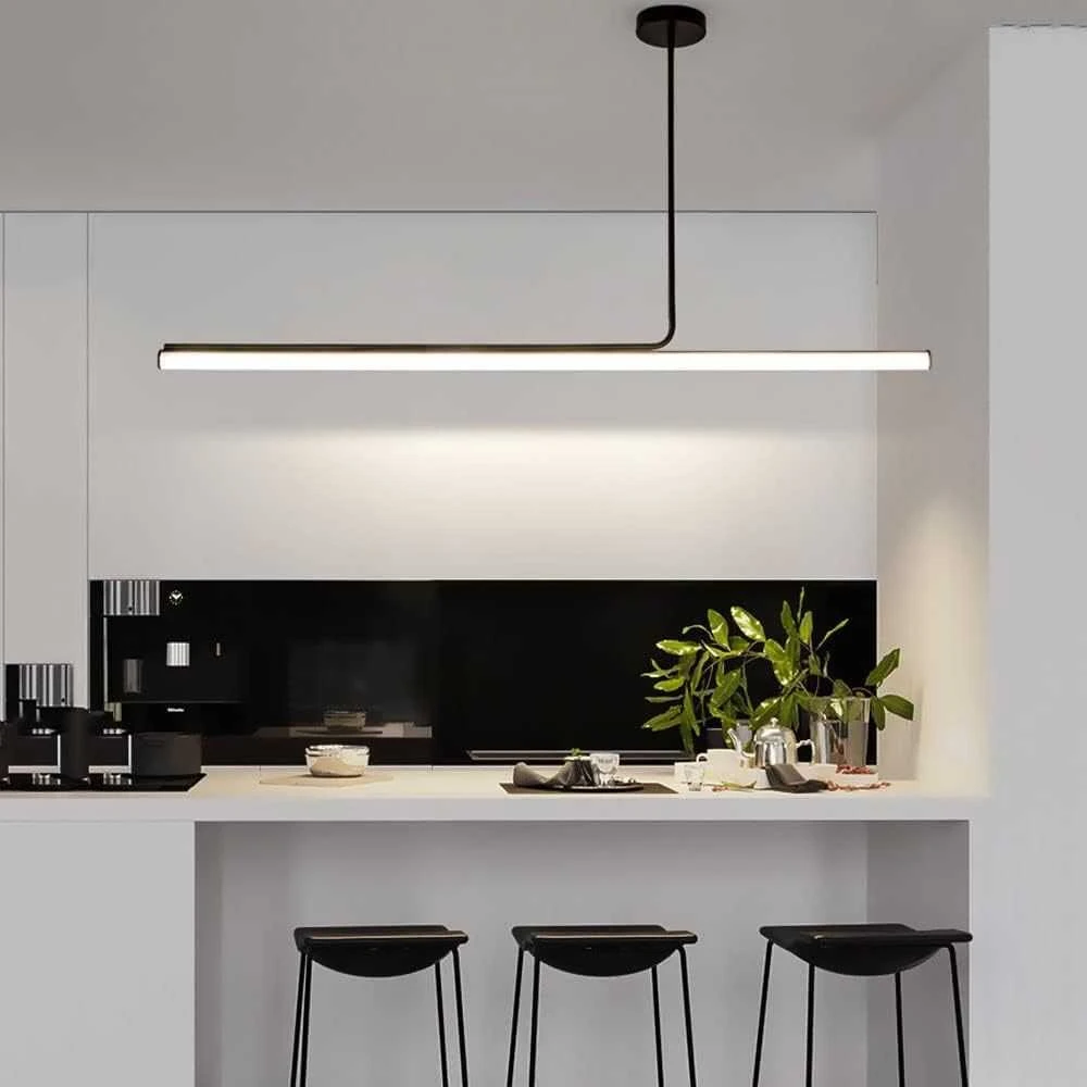 Lubinis šviestuvas Toolight Šviestuvas lubinis LED APP1660-CP Juodas 140cm