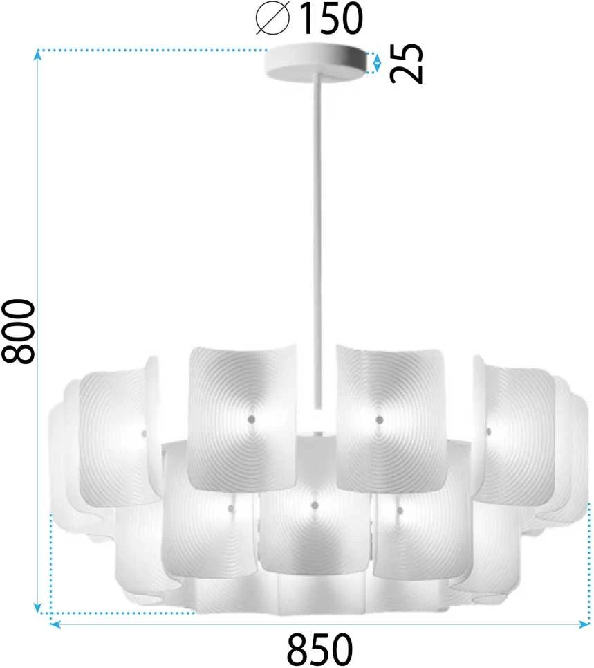 Lubinis šviestuvas Toolight Šviestuvas lubinis LED APP1671-1CP Baltas