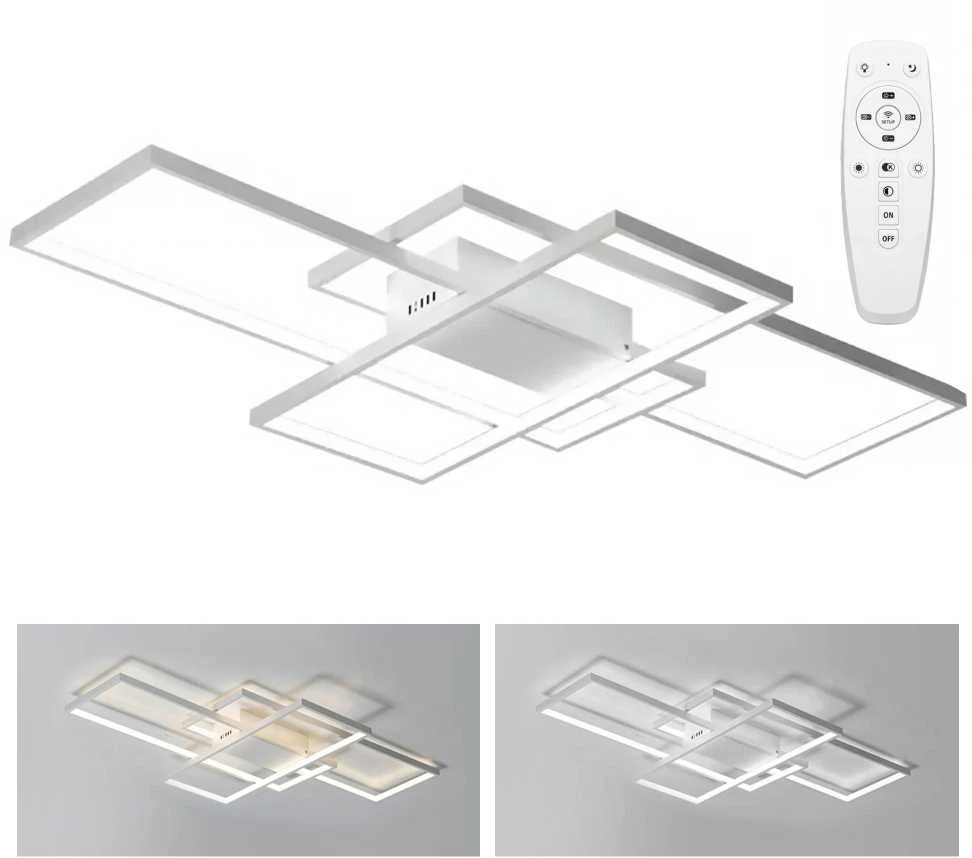 Lubinis šviestuvas Toolight Šviestuvas lubinis LED + su nuotolinio valdymo pulteliu Baltas APP660