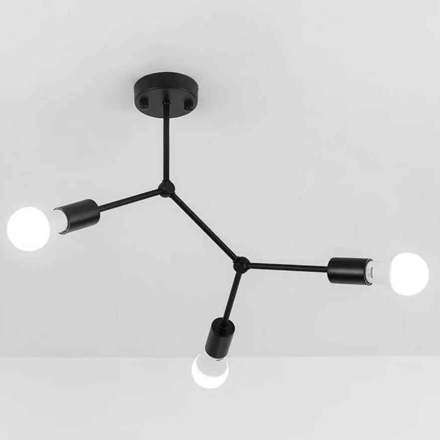 Lubinis šviestuvas Toolight Šviestuvas lubinis LOFT APP736-3C Juodas