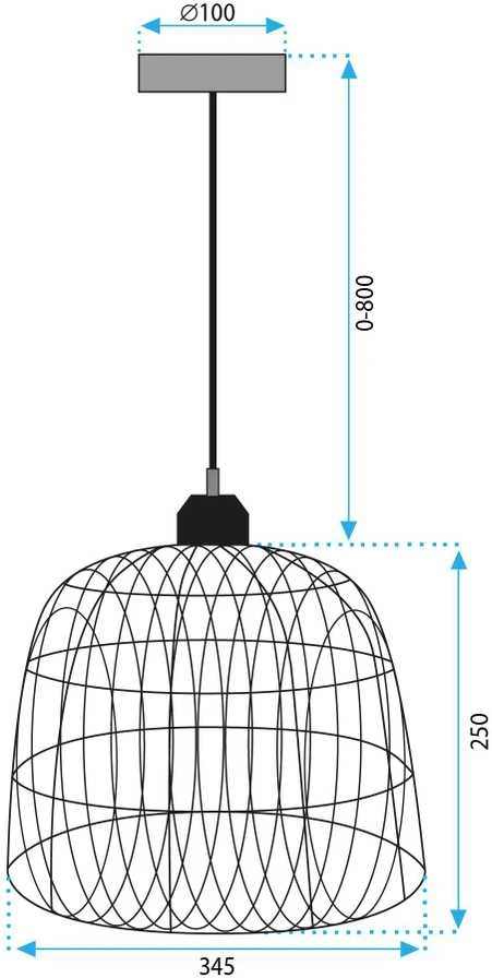 Pakabinamas šviestuvas Toolight Šviestuvas lubinis NATURAL APP1351-1CP 30 cm