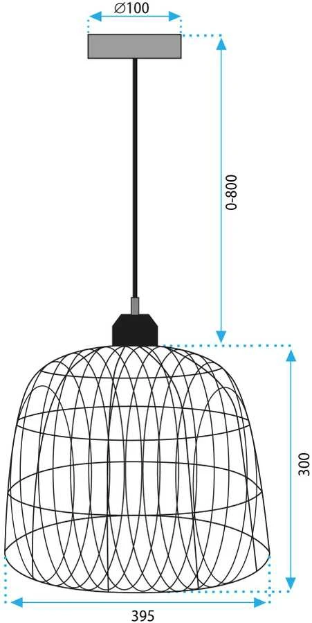 Pakabinamas šviestuvas Toolight Šviestuvas lubinis NATURAL APP1352-1CP 40 cm