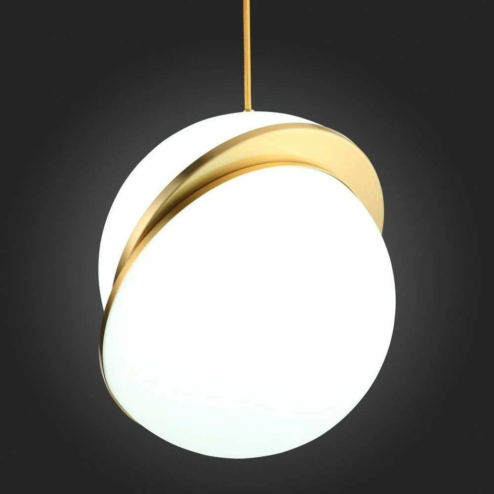 Pakabinamas šviestuvas Toolight Šviestuvas lubinis stiklo akrilo rutulys Baltas/Gold APP481-1CP