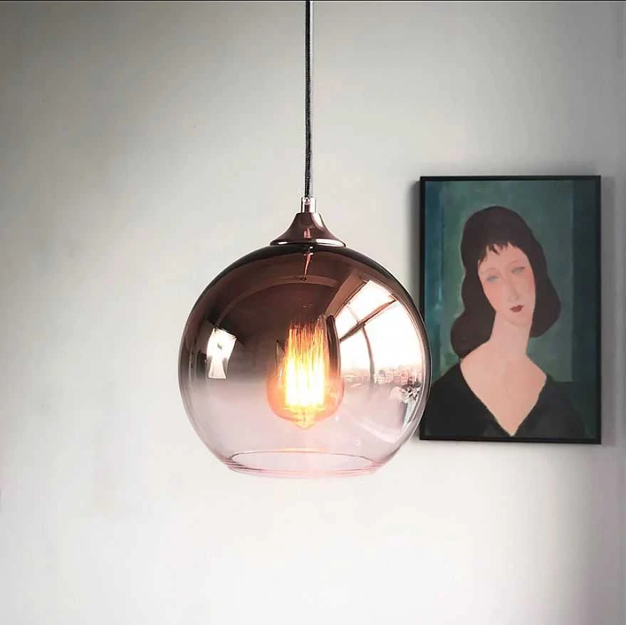 Lubinis šviestuvas Toolight Šviestuvas lubinis stiklo APP 313-1CP Rose Gold