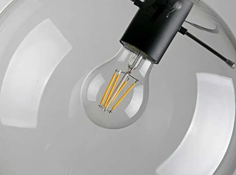Pakabinamas šviestuvas Toolight Šviestuvas lubinis stiklo Lassi Juodas 30 cm
