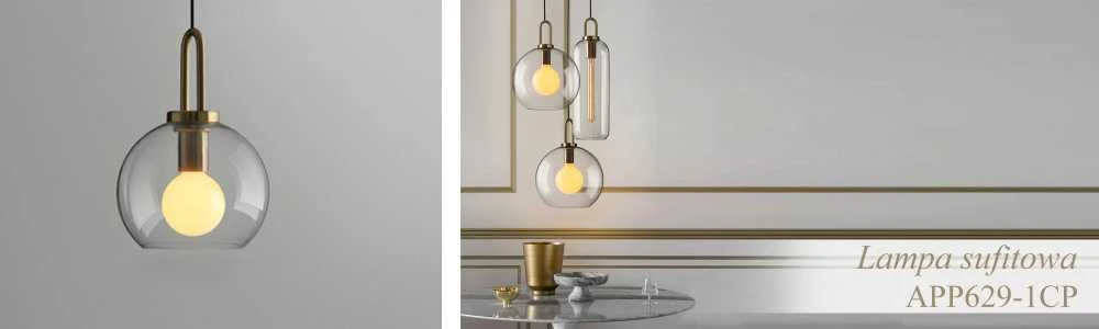 Pakabinamas šviestuvas Toolight Šviestuvas lubinis stiklo rutuliai 20cm APP629-1CP