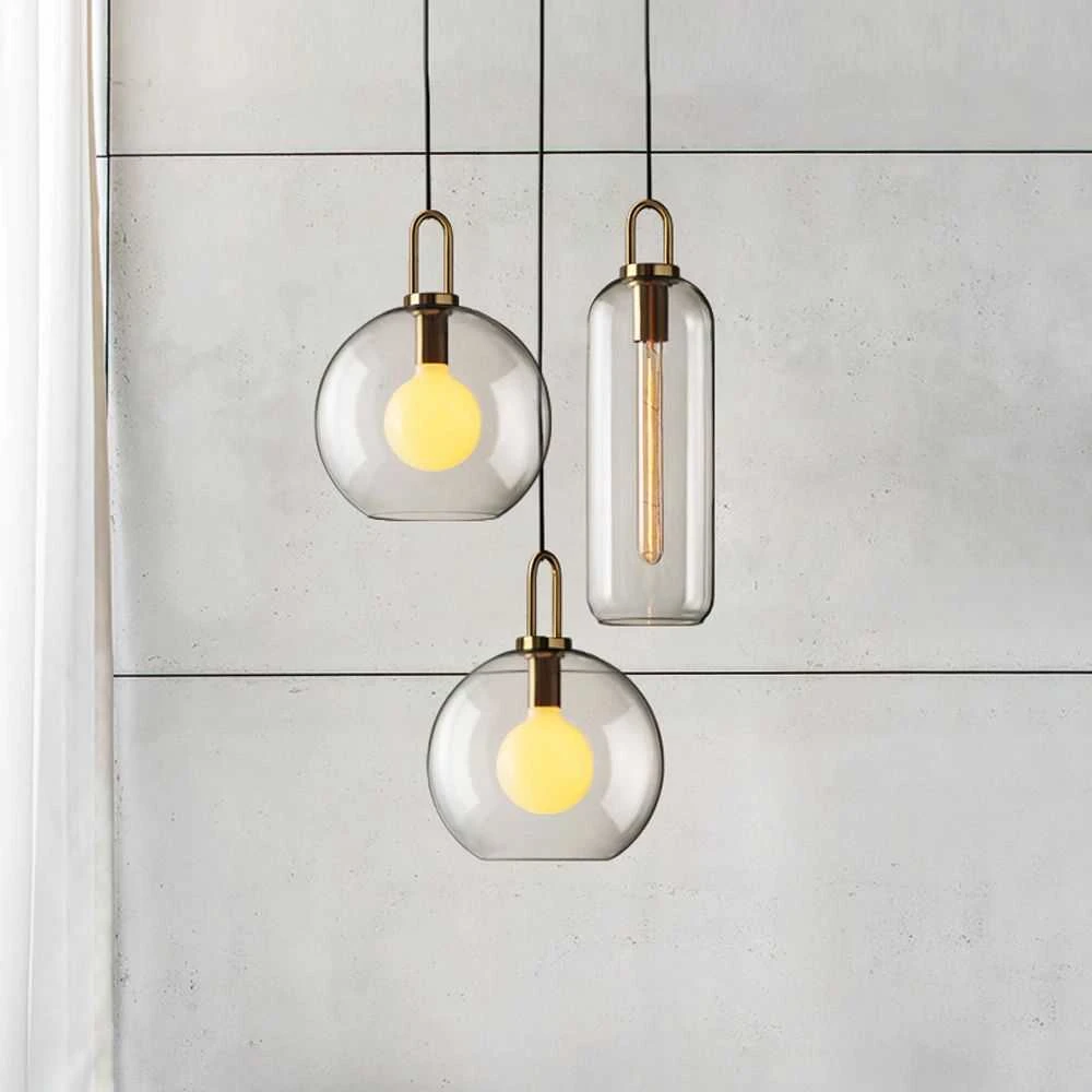 Pakabinamas šviestuvas Toolight Šviestuvas lubinis stiklo rutuliai 20cm APP629-1CP
