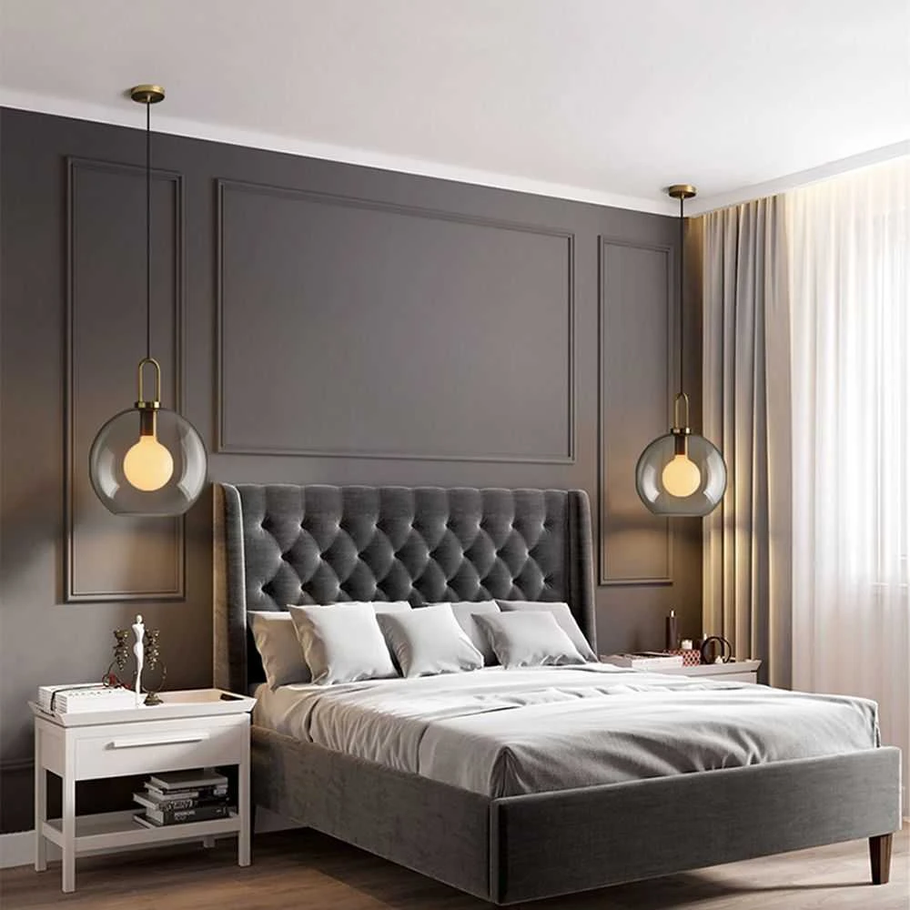 Pakabinamas šviestuvas Toolight Šviestuvas lubinis stiklo rutuliai 20cm APP629-1CP