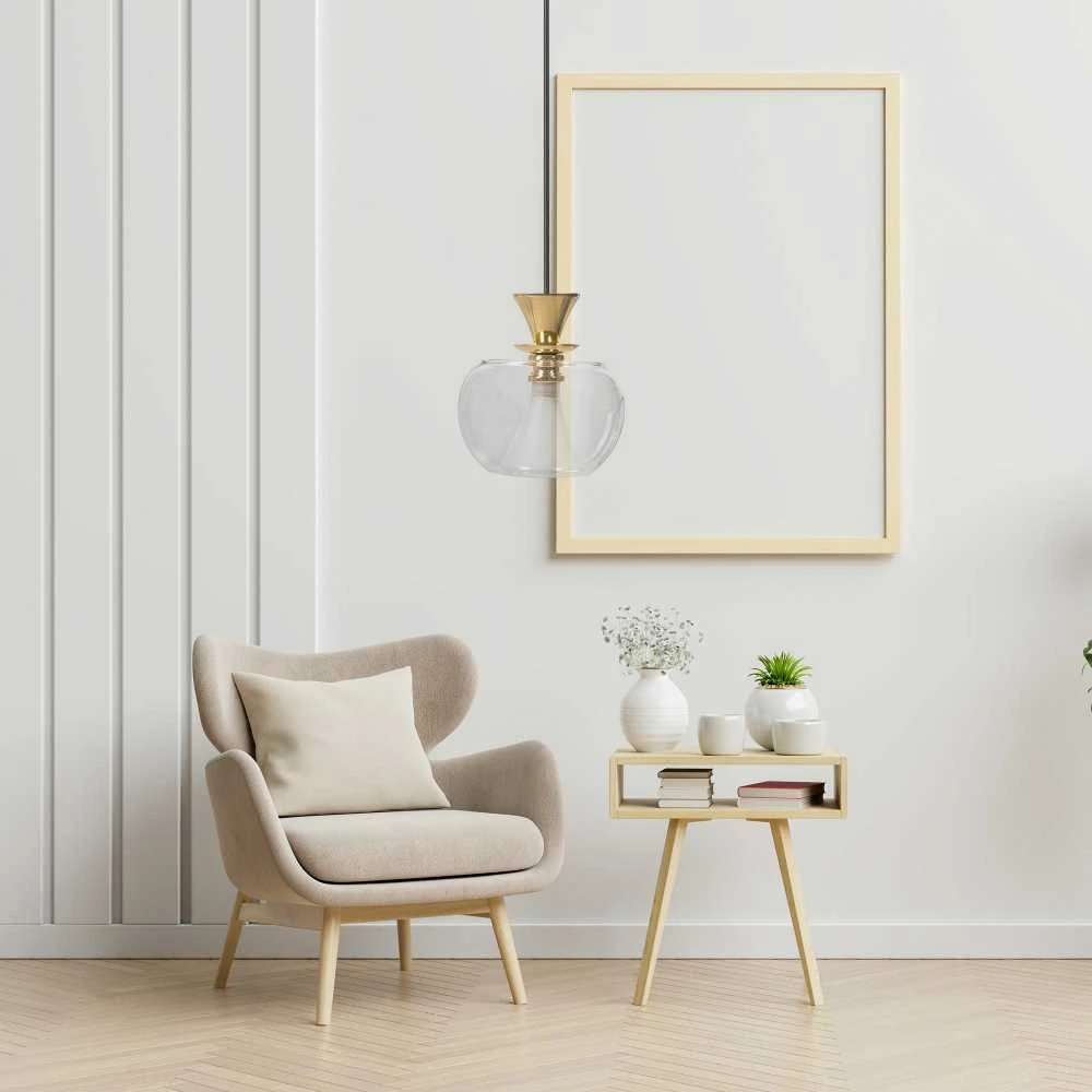 Pakabinamas šviestuvas Toolight Šviestuvas lubinis stiklo rutulys Gold APP902-1CP