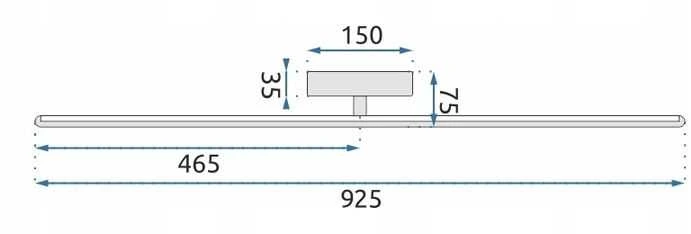Sieninis šviestuvas Toolight Šviestuvas sieninis LED Neutral 12W 92CM APP583-1W