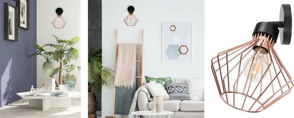 Sieninis šviestuvas Toolight Šviestuvas sieninis metalinis Loft Rose Juodas APP534-1W