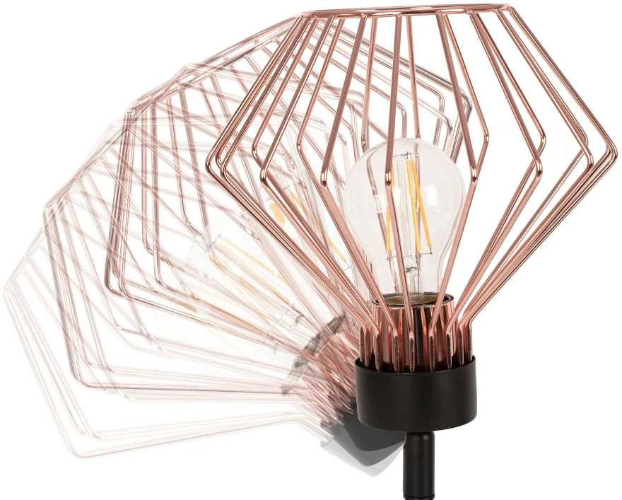 Sieninis šviestuvas Toolight Šviestuvas sieninis metalinis Loft Rose Juodas APP534-1W