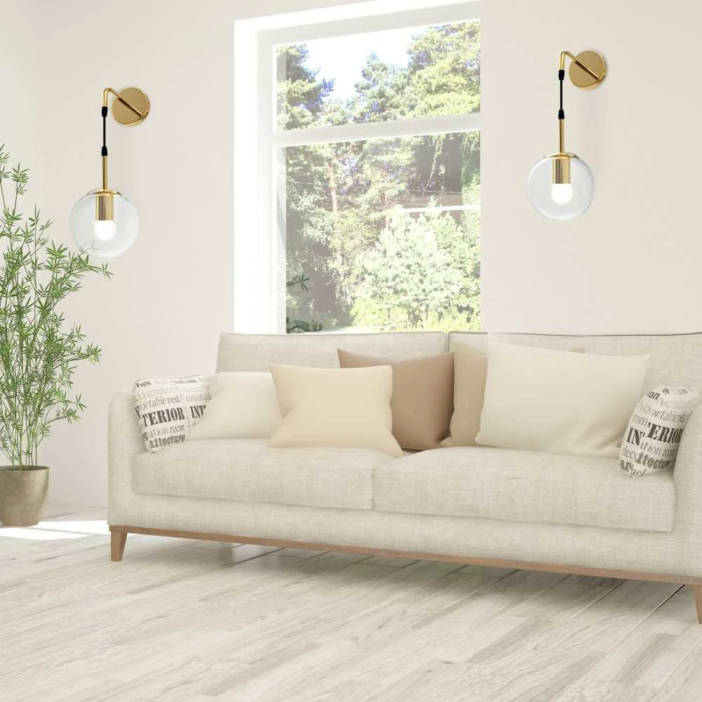 Sieninis šviestuvas Toolight Šviestuvas sieninis stiklo Gold APP685-1W