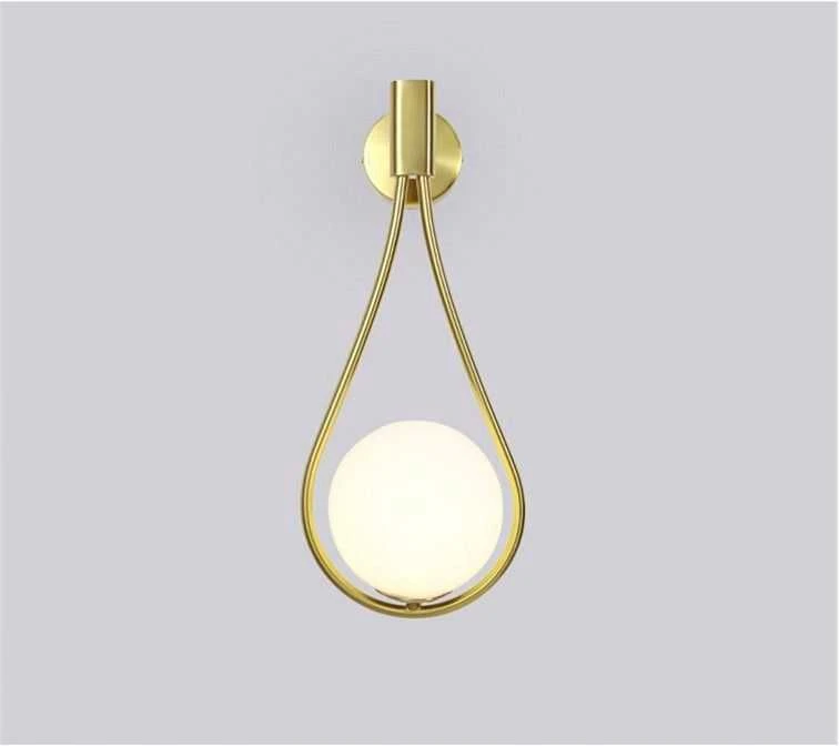 Sieninis šviestuvas Toolight Šviestuvas sieninis stiklo rutulys Gold APP603-1W