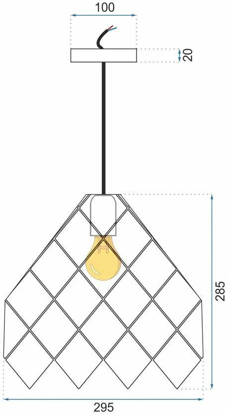 Pakabinamas šviestuvas Toolight Šviestuvas Žalias APP339-1CP