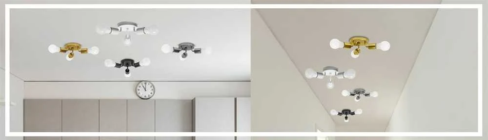 Toolight Trivietis lubinis šviestuvas Plafond Metalinis Gold APP704-3C