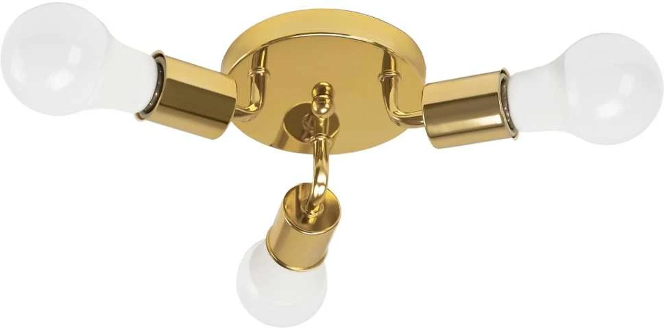 Toolight Trivietis lubinis šviestuvas Plafond Metalinis Gold APP704-3C