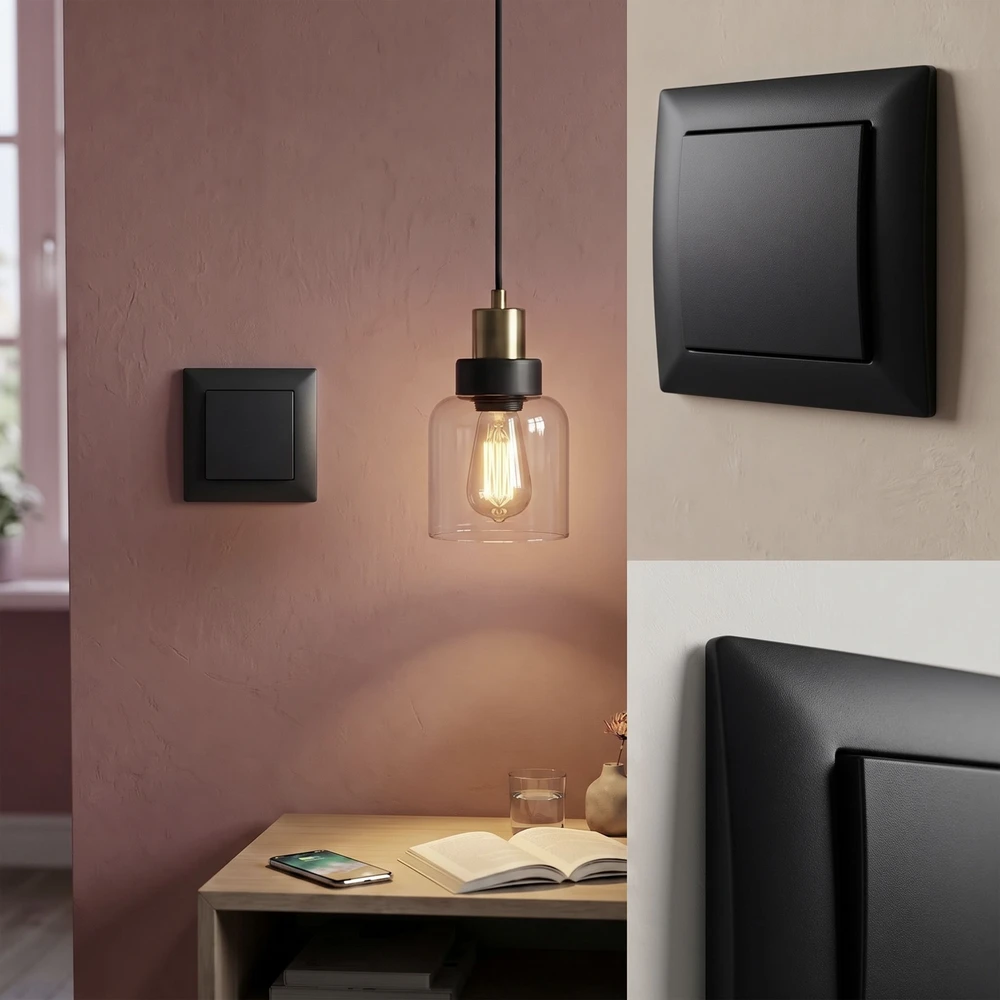 Toolight Viengubas Jungiklis Oste Jnh006-w Juodas