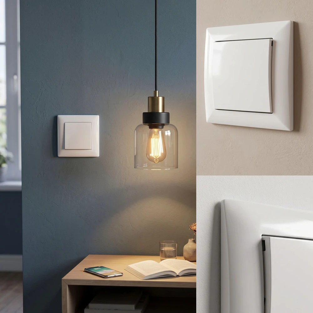 Toolight Viengubas Jungiklis Oste Jnh006-w Baltas