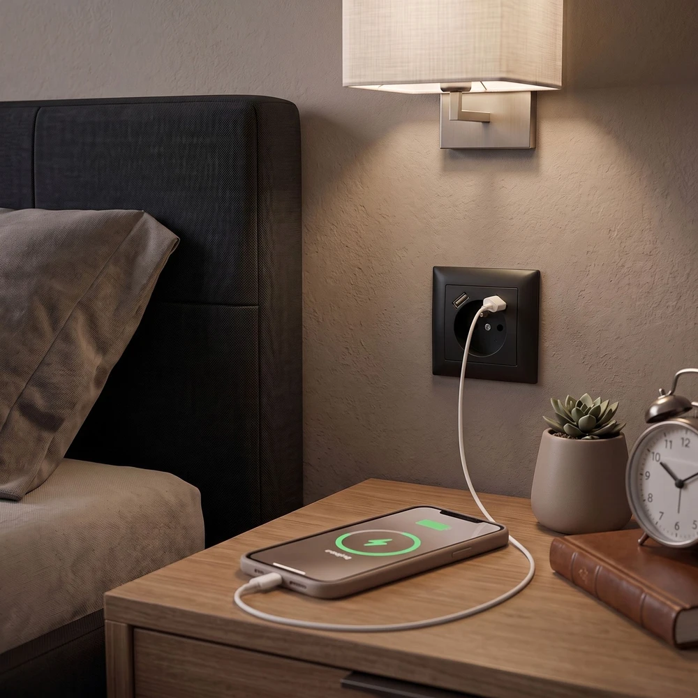 Toolight Viengubas Lizdas Su Įžeminimu + 2x Usb-a Oste Jnh003-g Juodas