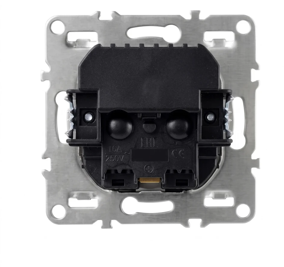 Toolight Viengubas Lizdas Su Įžeminimu + Usb-a Usb-c Oste Jnh004-g rusvai gelsvas