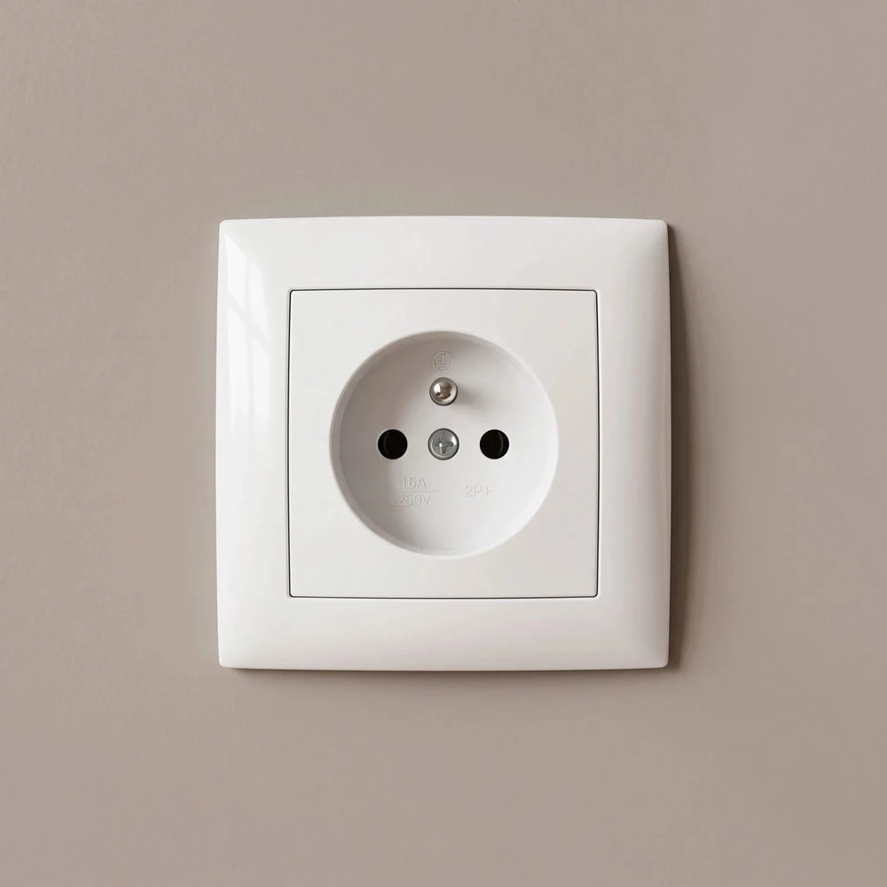 Toolight Viengubas Lizdas Su Įžeminimu Ir Rėmeliu Oste Jnh001-g Baltas