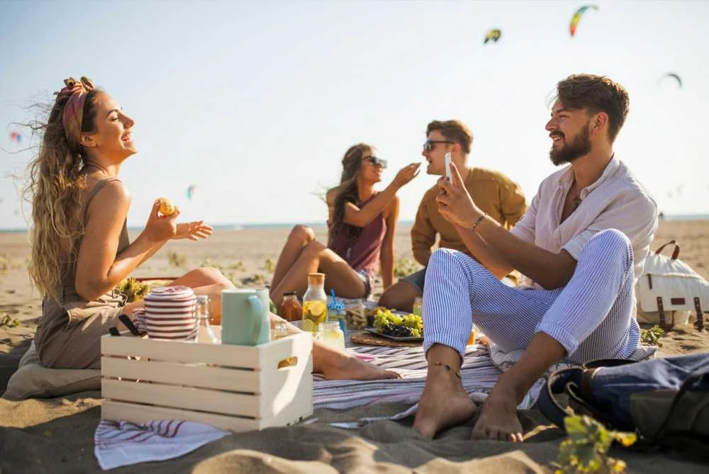 Tutumi Pikniko antklodė Grille Mėlyna