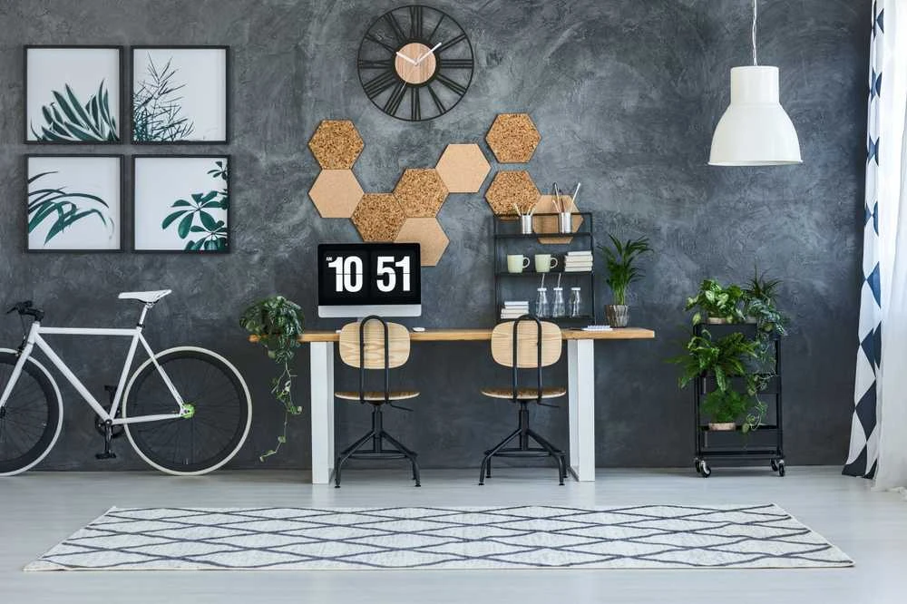 Tutumi Sieninis laikrodis Loft Round 35 cm Metal/Wood MC70902