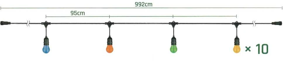 Lempučių girlianda Spectrum WOJ+14342 CMB, 10 m