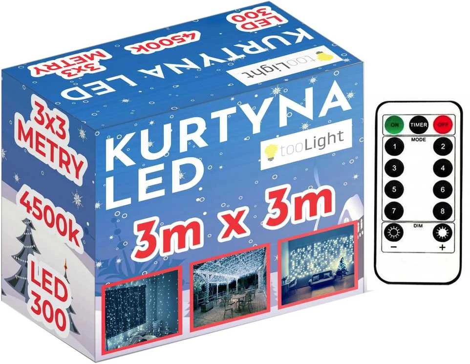 Tutumi Užuolaida LED 300 diodų 3x3m