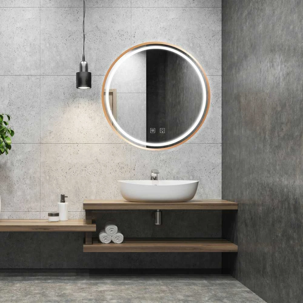 Tutumi Veidrodis LED 50cm MMJ BRUSH ROSE GOLD