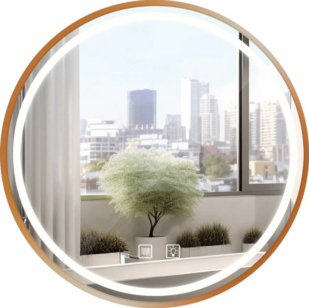 Tutumi Veidrodis LED 70cm MMJ BRUSH ROSE GOLD
