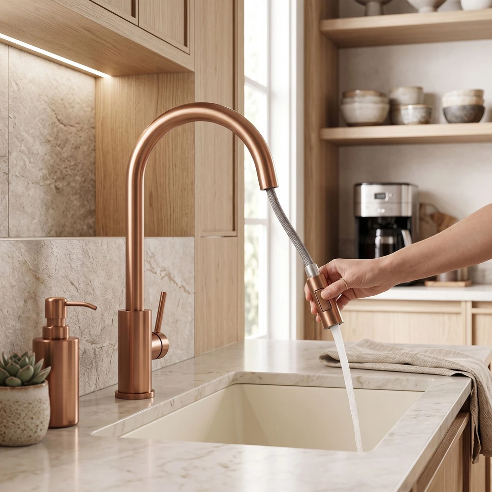 Virtuvės Maišytuvo Oro Išleidimo Anga Su Aeratoriumi Rea Fresh Copper