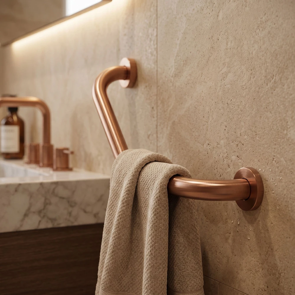 rea Vonios kampinė rankena BRUSH COPPER