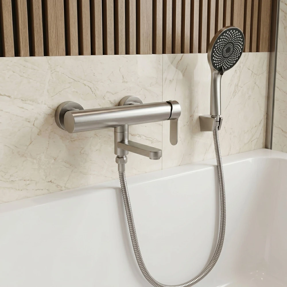 Vonios maišytuvas Rea Arcos Brushed Nickel