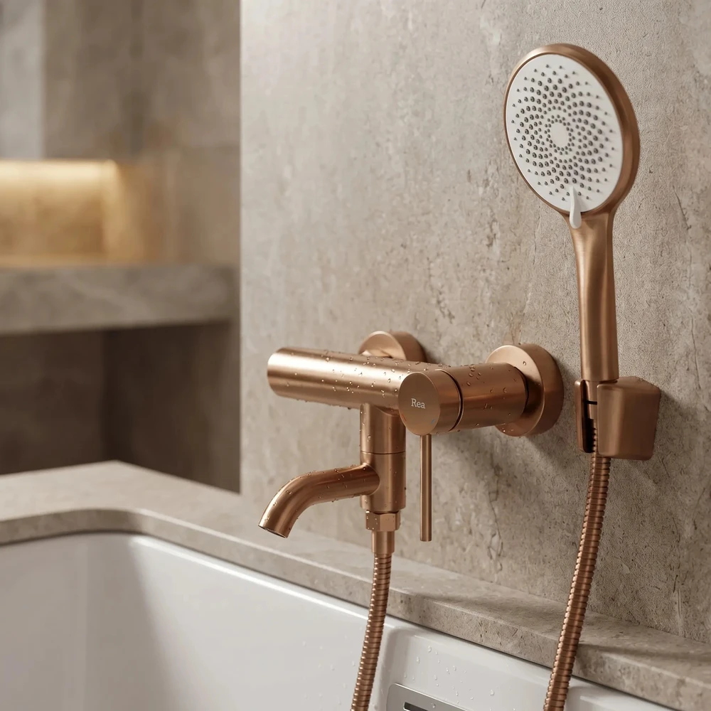 Vonios maišytuvas Rea Clif Brushed Copper