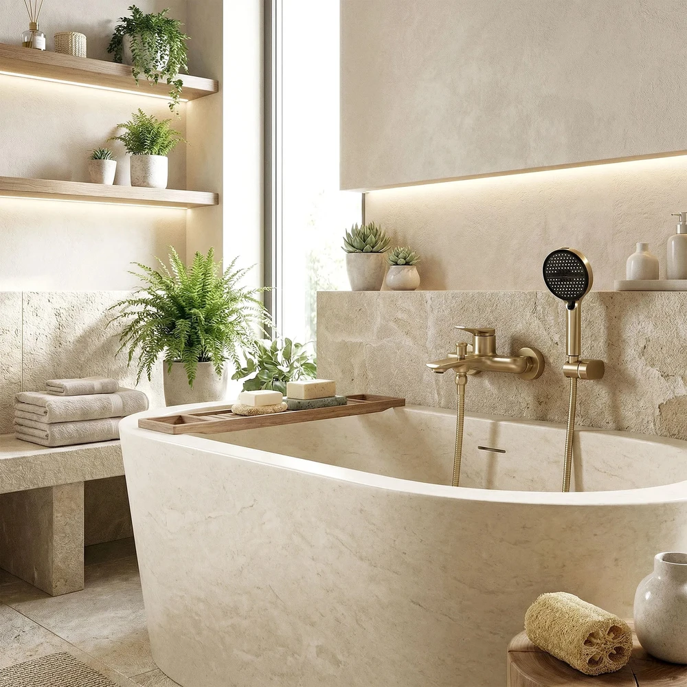 Vonių maišytuvas PREMIUM REA Vision Gold