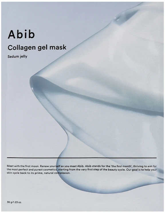 Abib Collagen Gel Mask Sedum Jelly - drėkinanti ir raminanti gelinė veido kaukė, 35 g