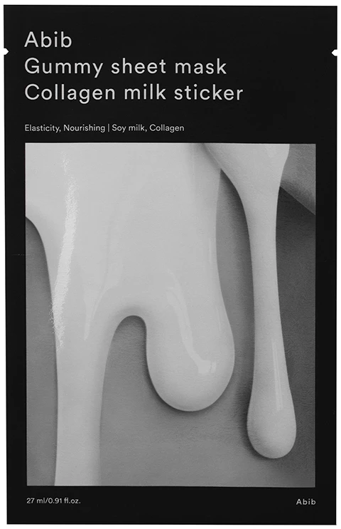 ABIB Gummy Sheet Mask Collagen Milk Sticker, 27 ml