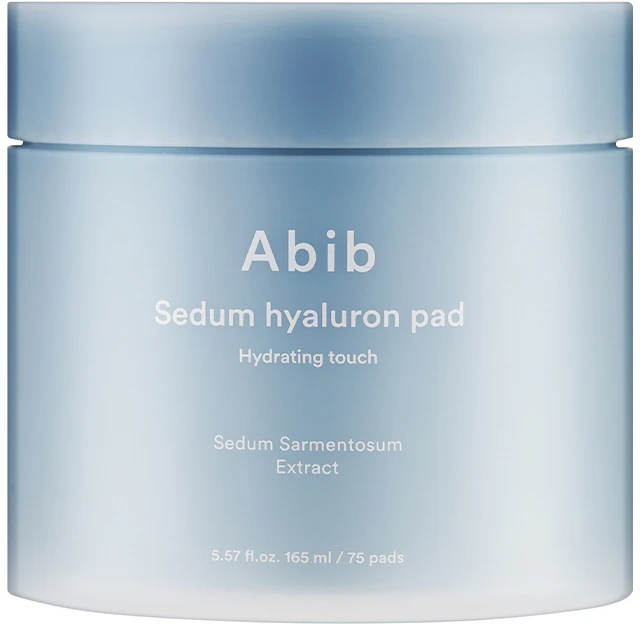 Abib Sedum Hyaluron Pad Hydrating Touch - drėkinantys medvilniniai padeliai, 75 vnt
