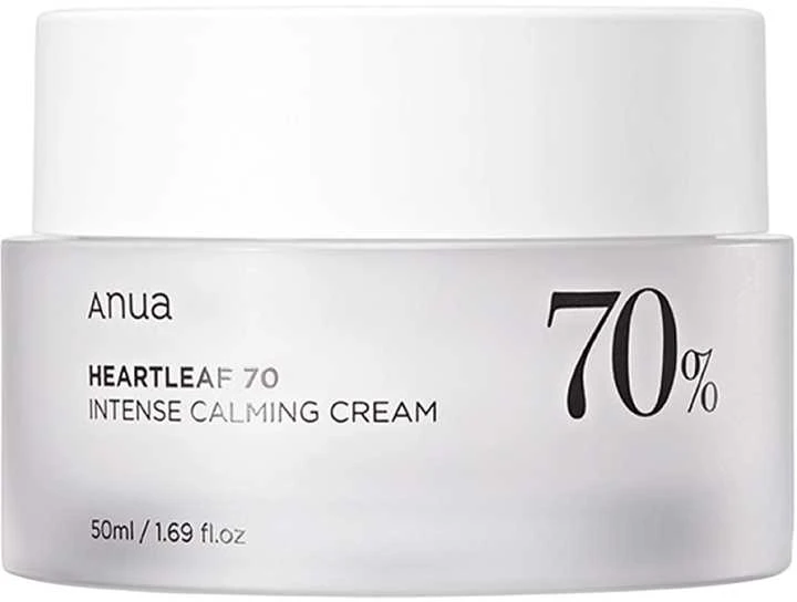 Anua Heartleaf 70 + Ceremide Intense Calming Kreminis veido kremas, 50 ml