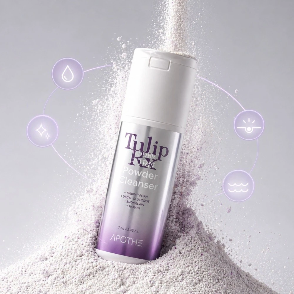 Enziminis veido šveitiklis/valiklis „APOTHE TulipRx PDRN Powder Cleanser“, 70 g