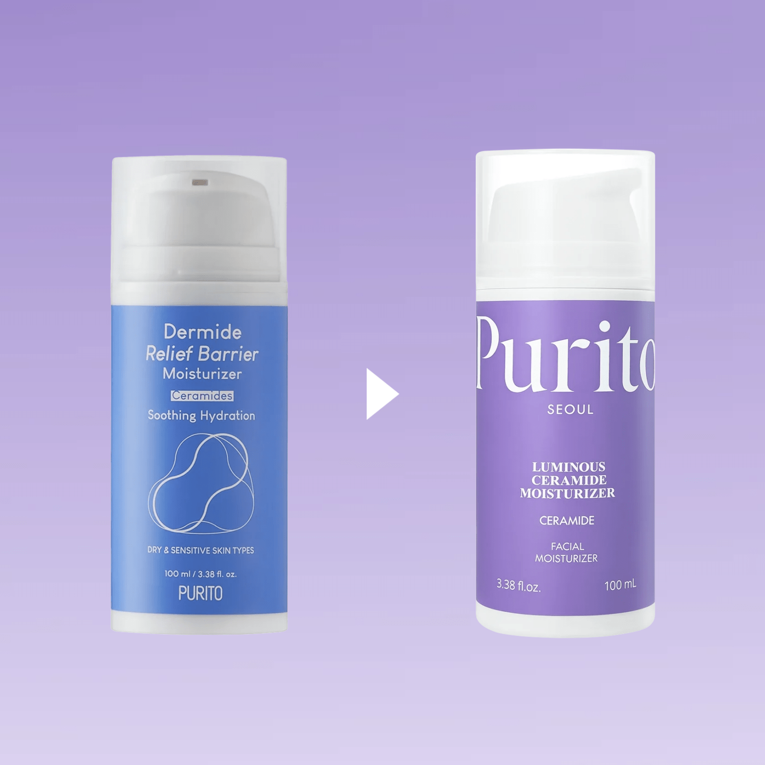 Purito Seoul Luminous Ceramide Moisturizer drėkinantis kremas su keramidais, 100 ml aprašymas - Prekės nuotrauka