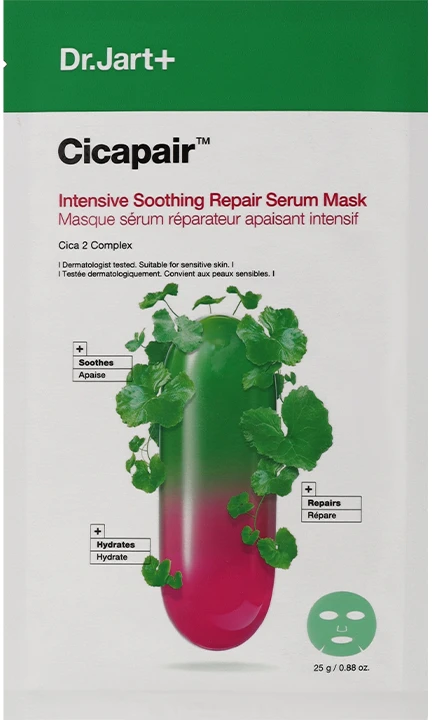 Dr. Jart+ Cicapair Intensive Soothing Repair Serum Mask veido kaukė, 25 g